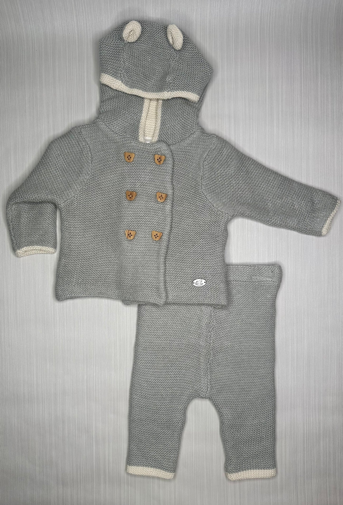 Grey Double Knit 2 Piece Set