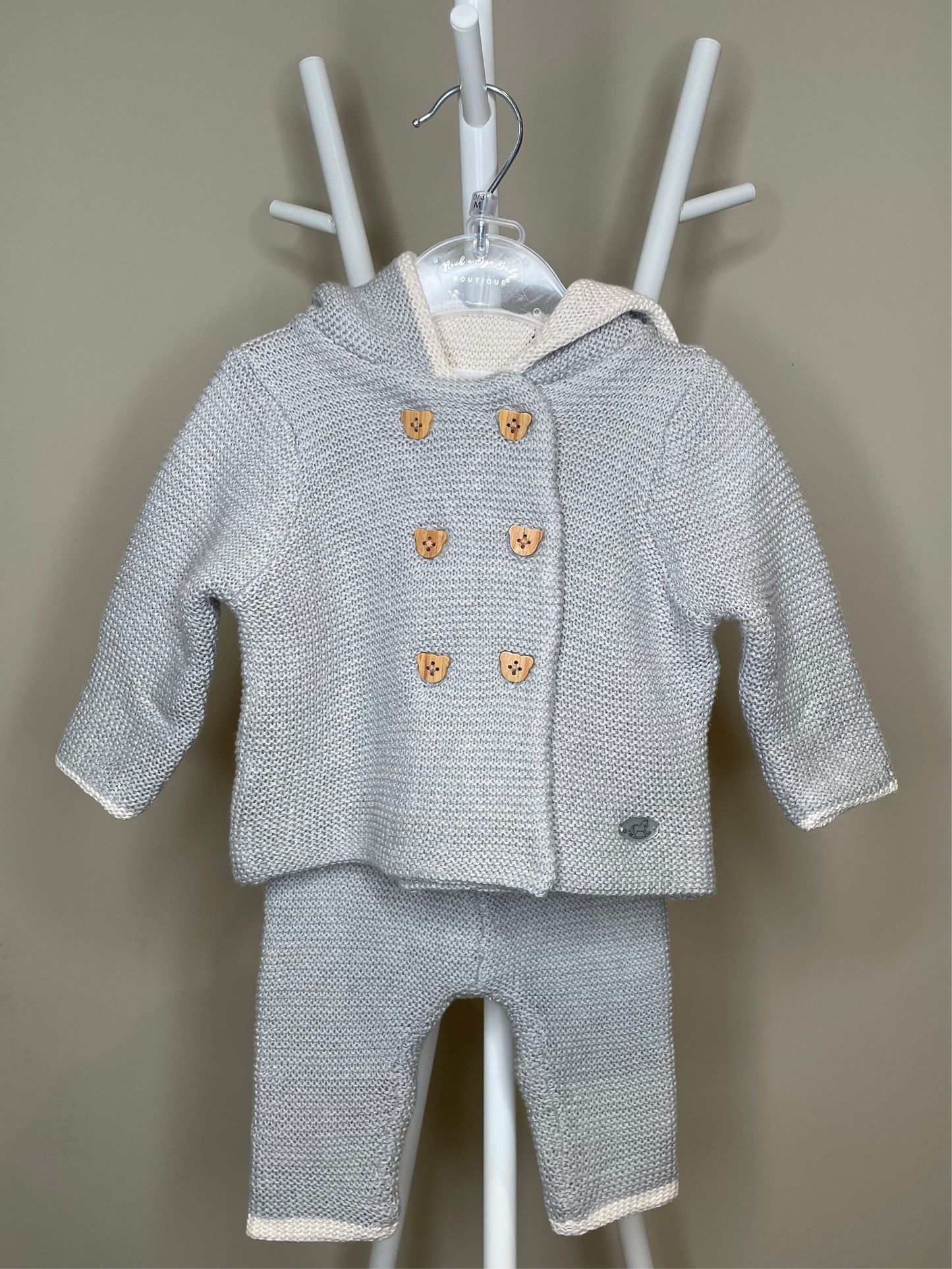 Grey Double Knit 2 Piece Set