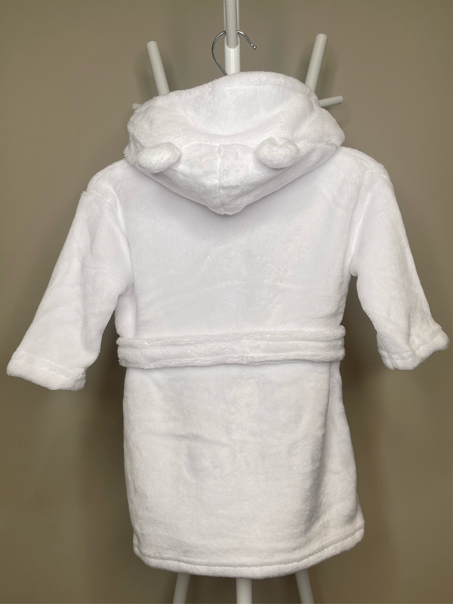 White Hooded Dressing Gown