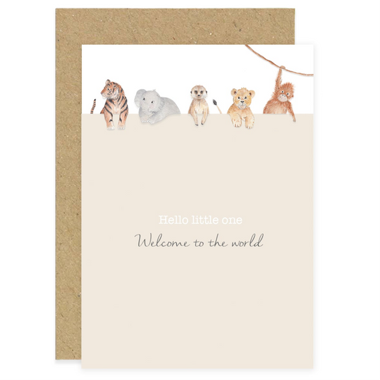 Little Roglets - Welcome To The World Card - Safari