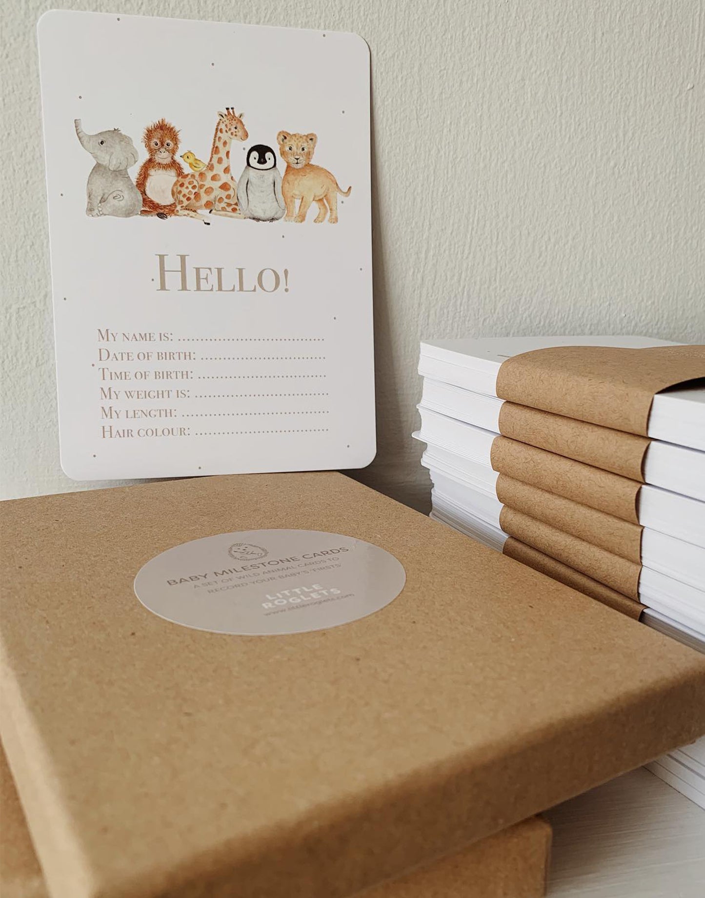 Little Roglets - Baby Milestone Card Set